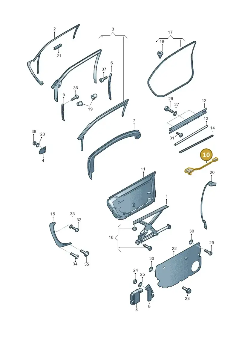 4E0953236A — Audi A8/S8/qu. lang    08> (2007-) diagram 291839350, position 10