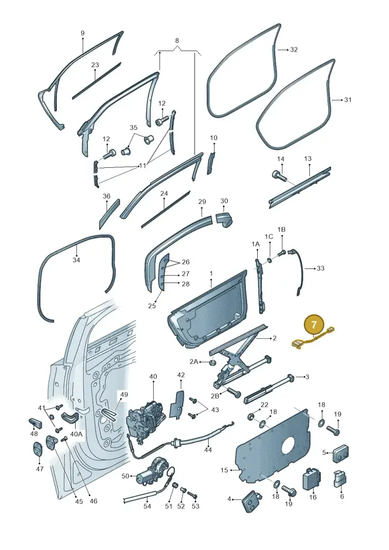 4E0953236A — Audi A8L qu. 3.0 TDI (2013-2018) diagram 771839350, position 7