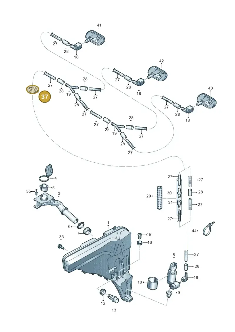 4E0955998 — Audi RS Q8 Quattro (2019-) diagram 429955010, position 37