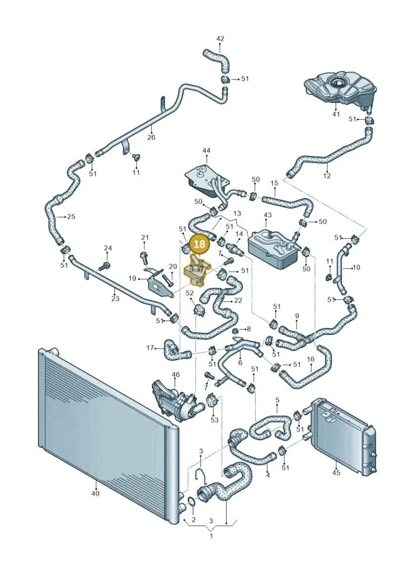 4E0965559D — Audi A8/S8/qu. lang (2003-2007) diagram 291121560, position 18