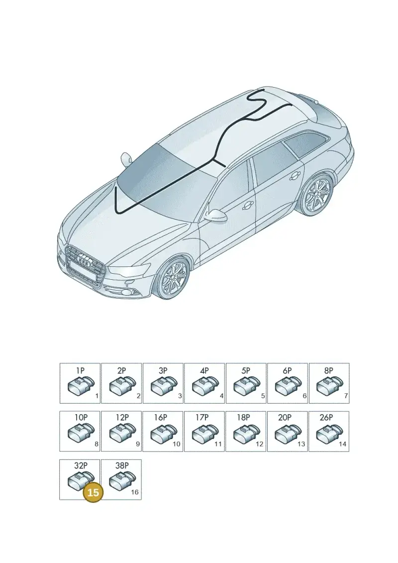 4E0971636 — Audi RS6 Avant (2013-2018) diagram 758971840, position 15