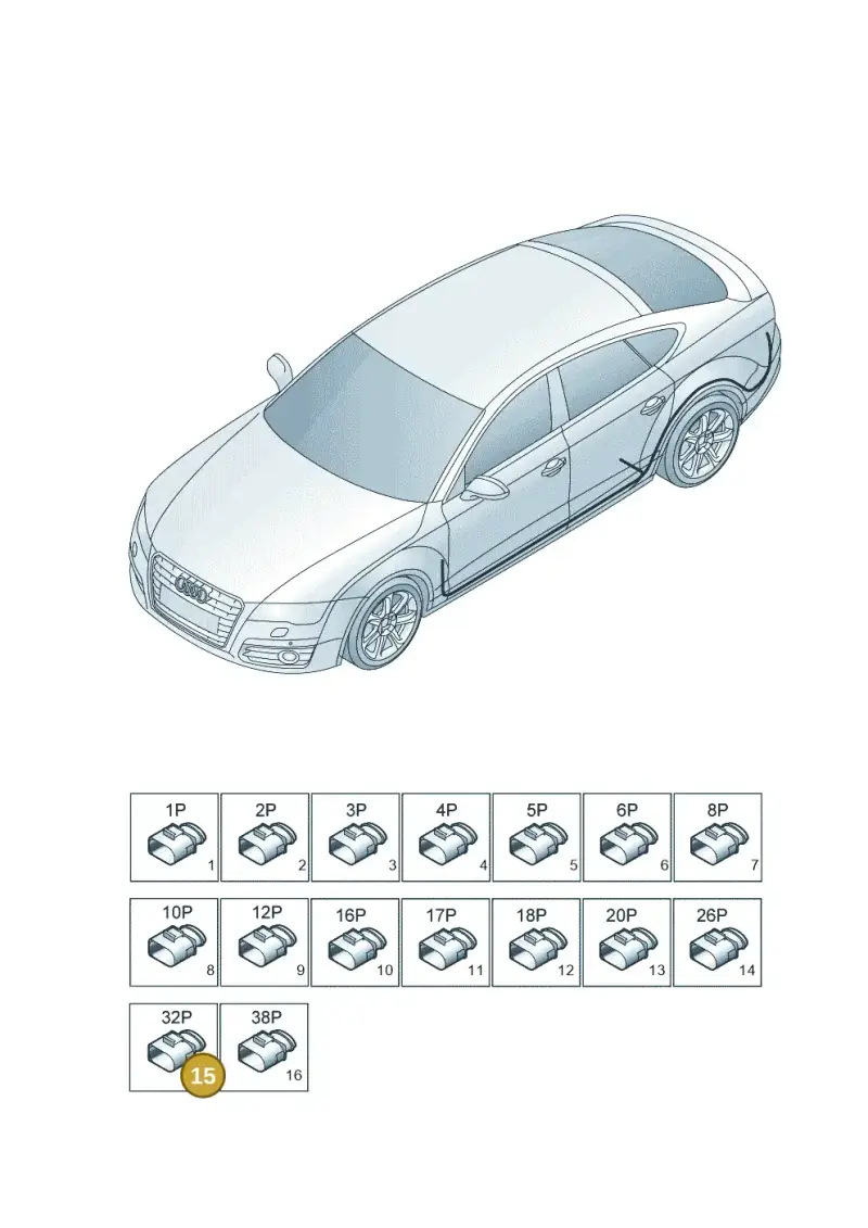 4E0971636 — Audi RS7 Sportback (2013-2018) diagram 765971840, position 15