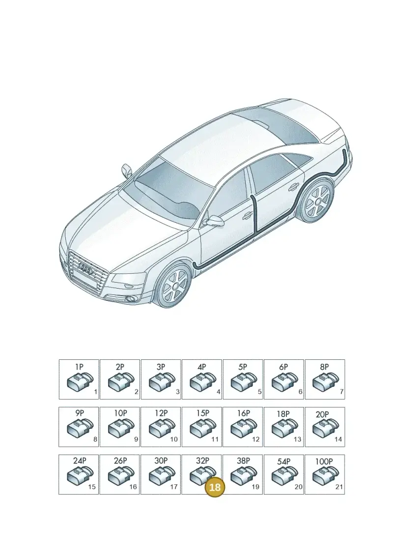 4E0971636 — Audi A8L qu. 3.0 TDI (2013-2018) diagram 771971830, position 18