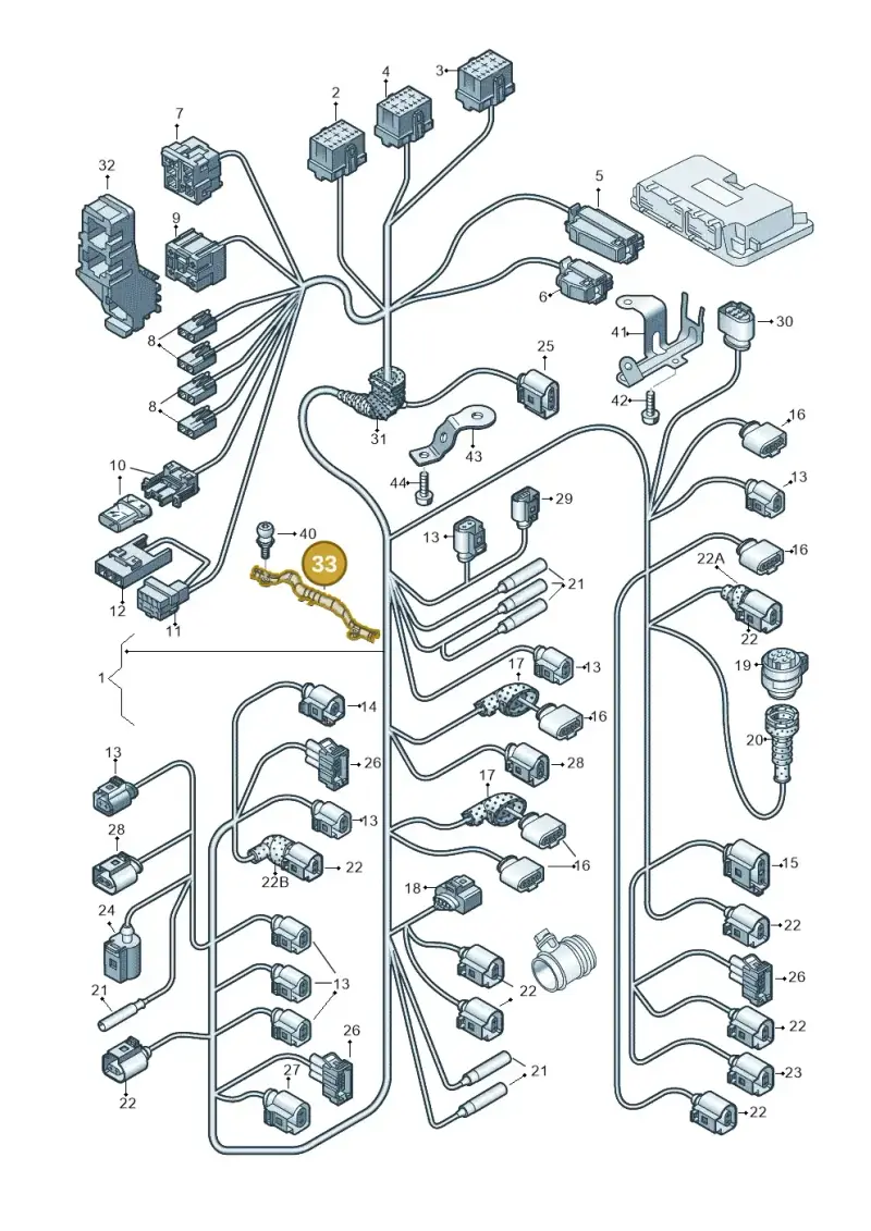 4E0971824AF — Audi A4/S4 Cabrio./qu. 07> (2006-) diagram 454971500, position 33
