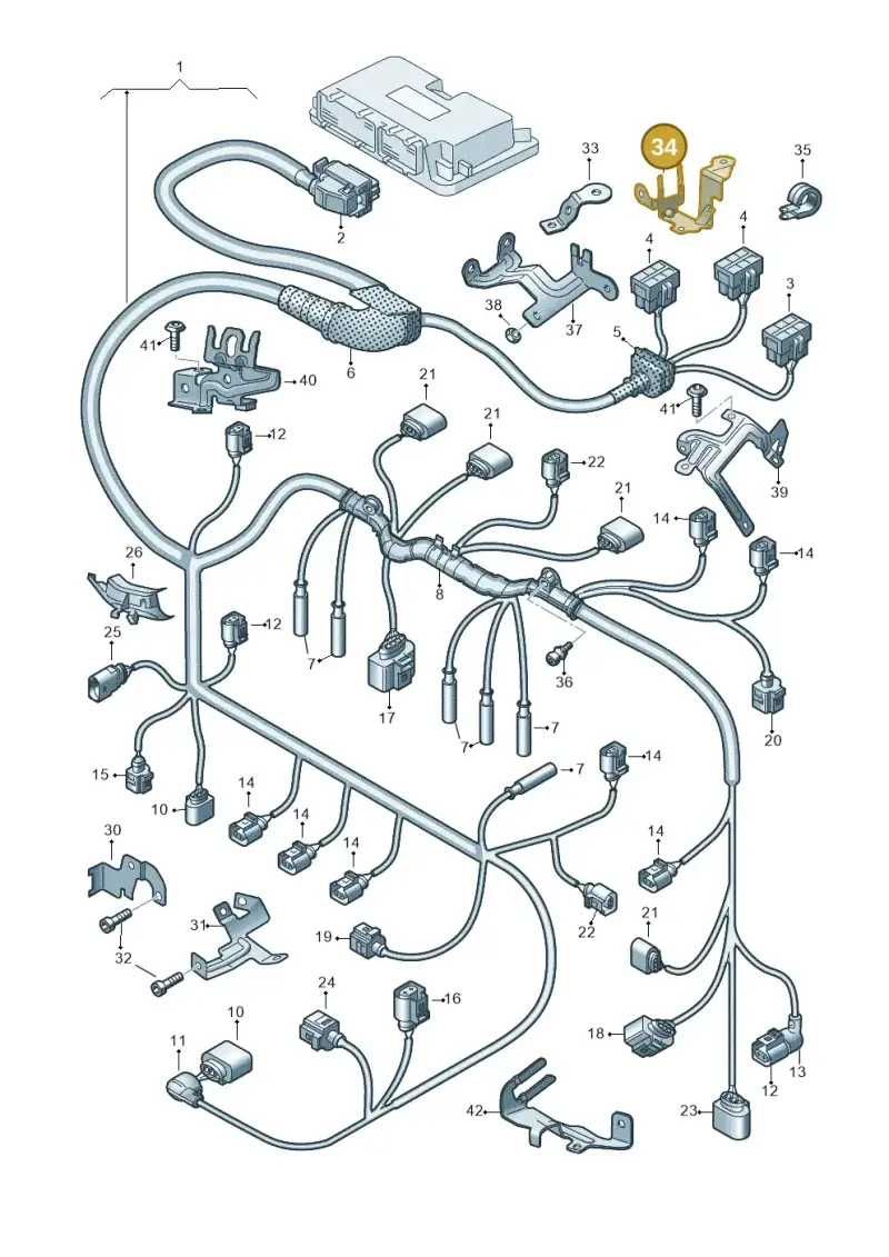 4E0971845AL — Audi Q7 qu. 3.0 TDI (2009-2015) diagram 493971100, position 34