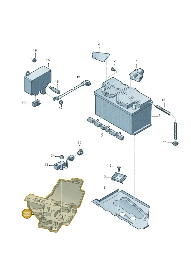 4E0971845F — Audi A8/S8/qu. lang    08> (2007-) diagram 291915000, position 22