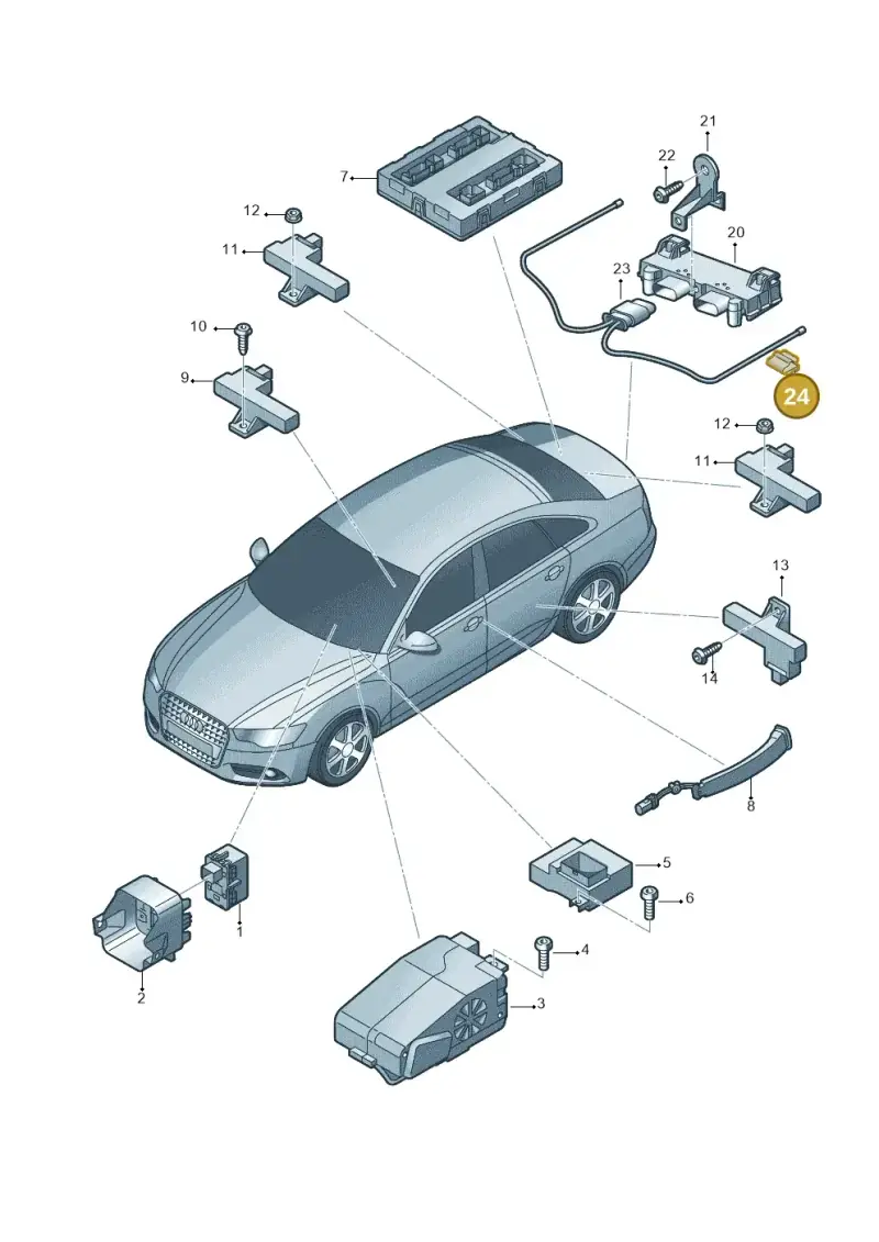 4E0971847 — Audi A6 (2014-2018) diagram 717909000, position 24