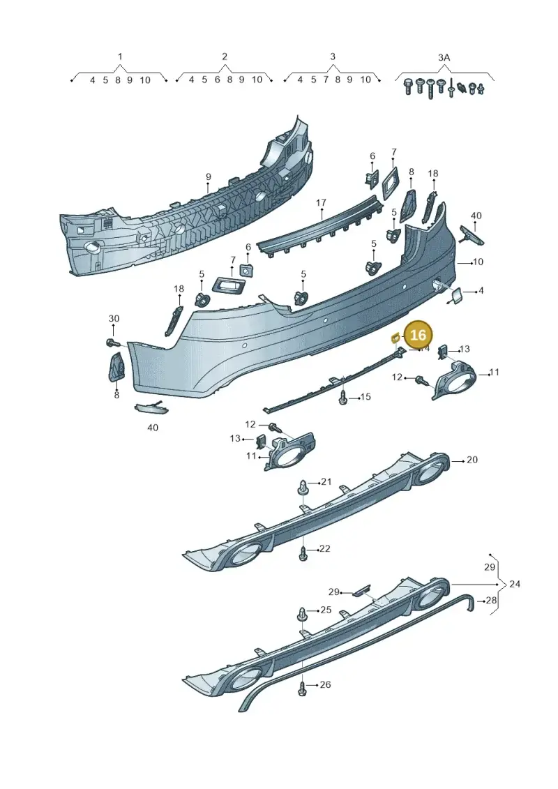 4E0971847 — Audi RS7 Sportback (2013-2018) diagram 765807600, position 16