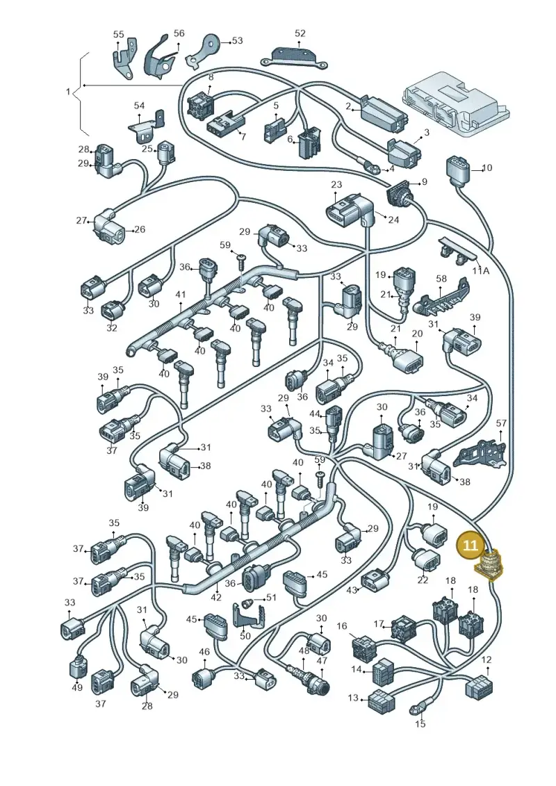 4E0971876A — Audi A8/S8/qu. lang    08> (2007-) diagram 603971600, position 11