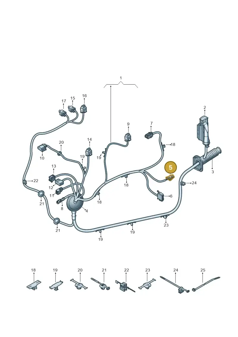 4E0971942 — Audi RS6 Avant (2019-2025) diagram 435972330, position 5