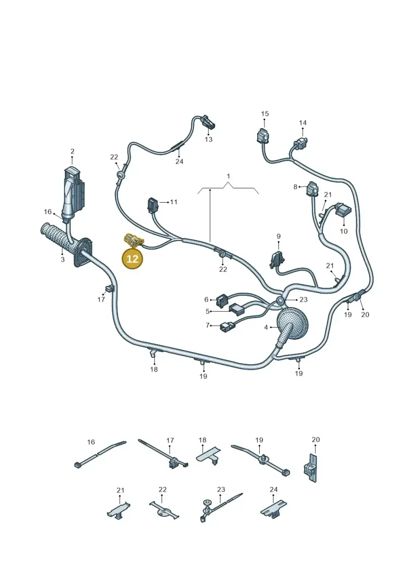 4E0971942 — Audi RS6 Avant (2019-2025) diagram 435972370, position 12