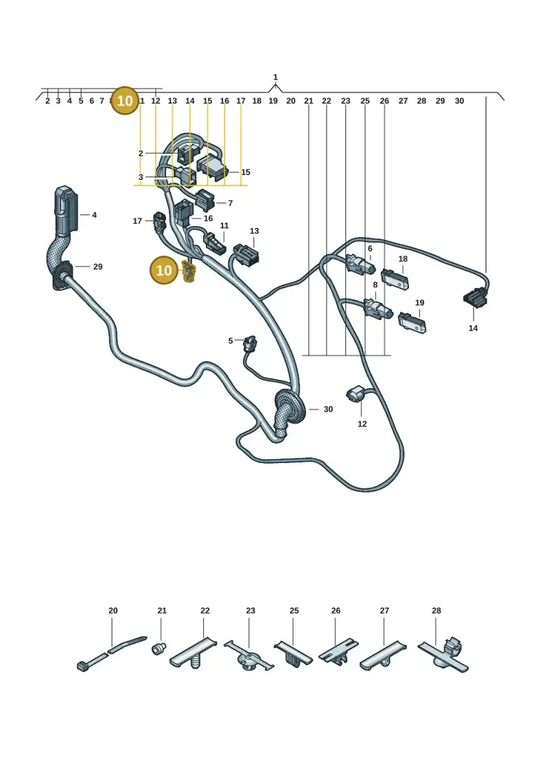4E0971942 — Audi Q6 e-tron (2023-2025) diagram f5s972330, position 10