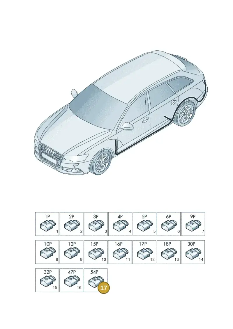 4E0972144 — Audi RS6 Avant (2013-2018) diagram 758971850, position 17