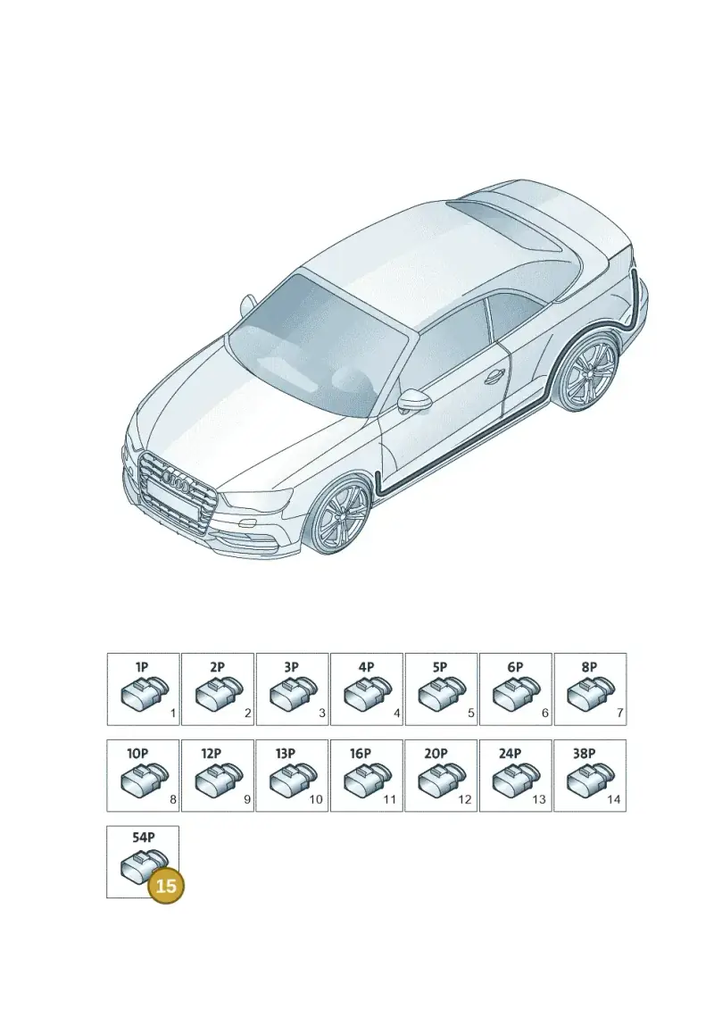 4E0972144 — Audi A3 Cab. 1.4 (2013-2016) diagram 778971820, position 15