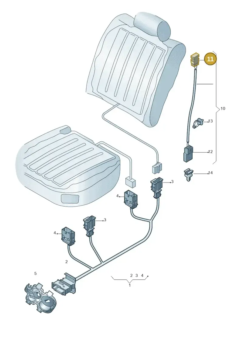 4E0972571B — Audi A6 2.7 TDI (2008-2011) diagram 448972200, position 11