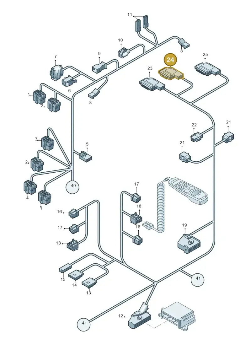 4E0972701 — Audi A3/S3/QUATTRO (2000-2003) diagram 209971840, position 24