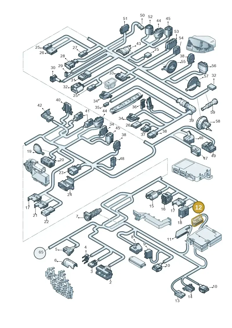 4E0972701 — Audi A4/S4 Cabrio./qu. (2002-2006) diagram 273972830, position 12