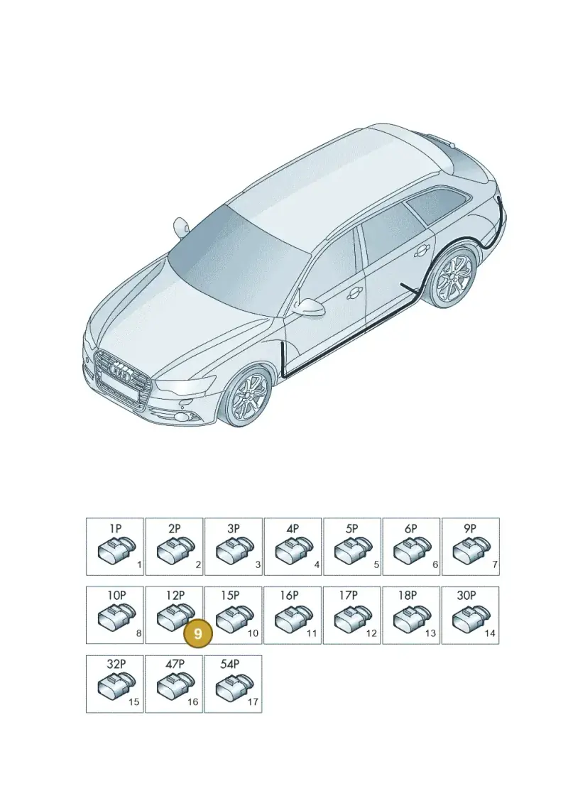 4E0972713 — Audi RS6 Avant (2013-2018) diagram 758971850, position 9
