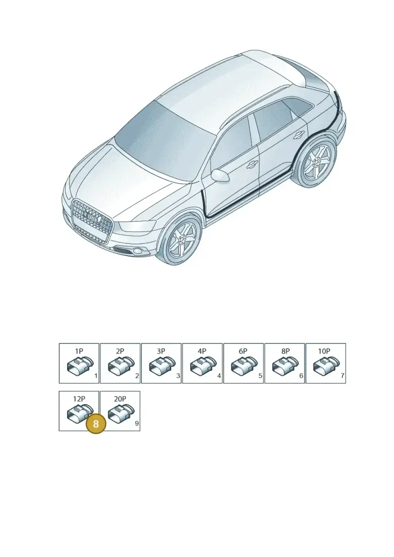 4E0973812C — Audi Q3 1.4 (2016-) diagram 728971840, position 8