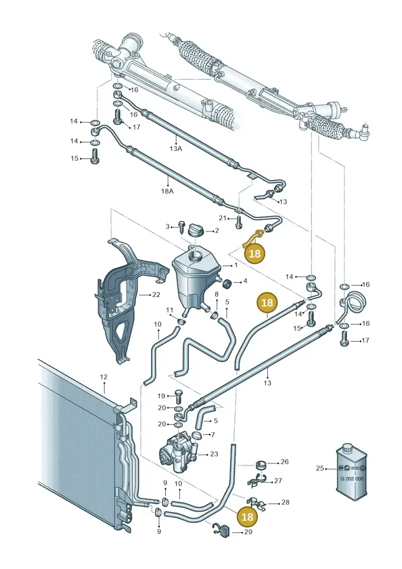 4E1422891R — Audi A8/S8/qu. lang    08> (2007-) diagram 291422700, position 18