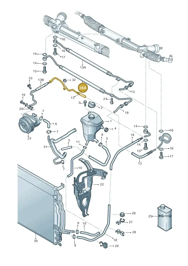 4E2422891S — Audi A8/S8/qu. lang (2003-2007) diagram 291422600, position 18A