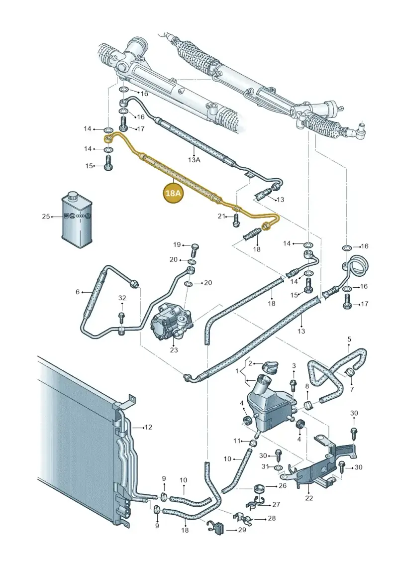 4E2422891S — Audi A8/S8/qu. lang    08> (2007-) diagram 291422750, position 18A