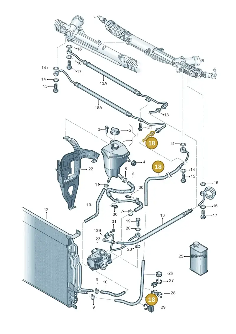 4E2422891T — Audi A8/S8/qu. lang    08> (2007-) diagram 291422720, position 18