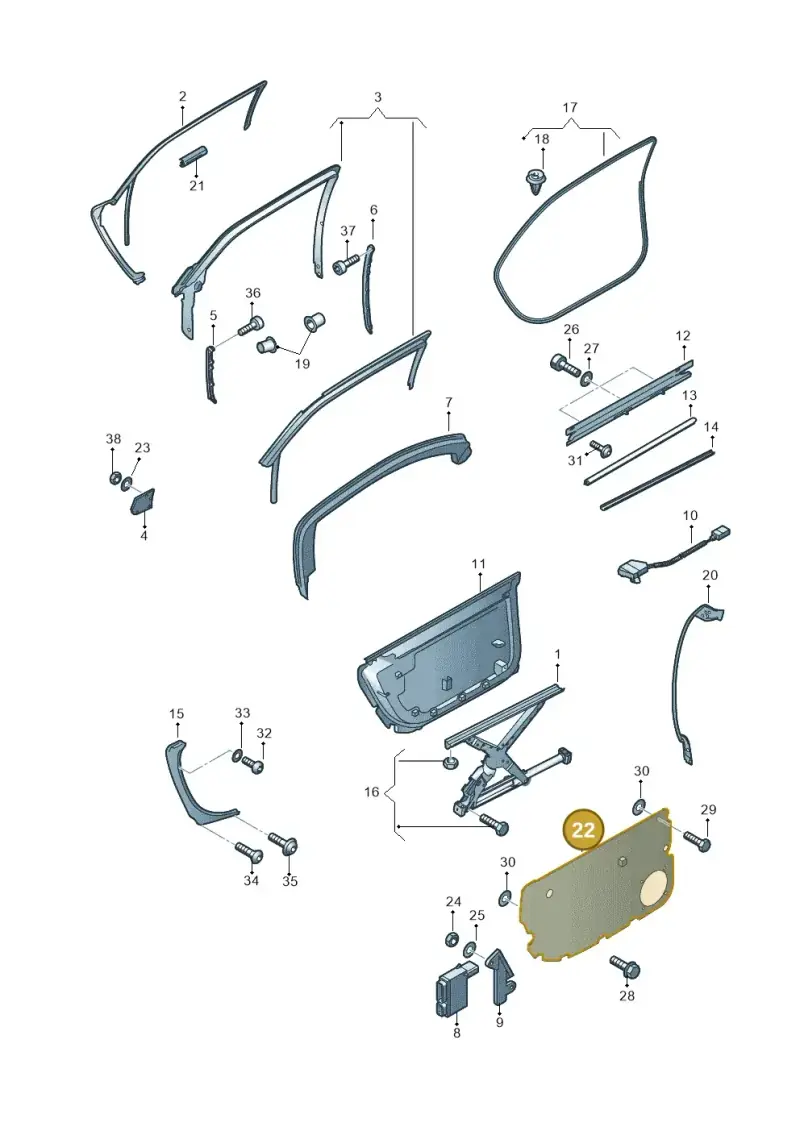 4E4839729D — Audi A8/S8/qu. lang    08> (2007-) diagram 291839350, position 22