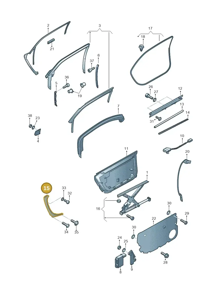4E4839921AGRU — Audi A8/S8/qu. lang    08> (2007-) diagram 291839350, position 15