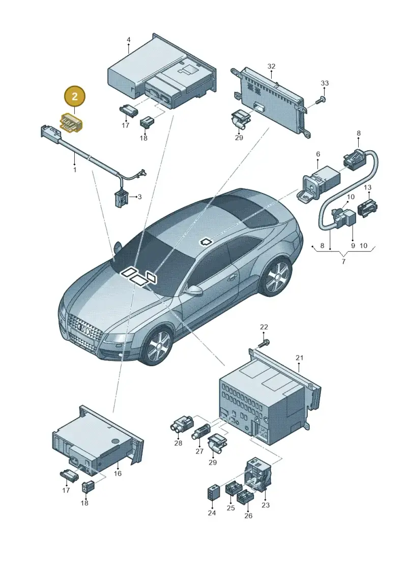 4F0035909 — Audi RS5 Coupe (2010-2015) diagram 620035380, position 2