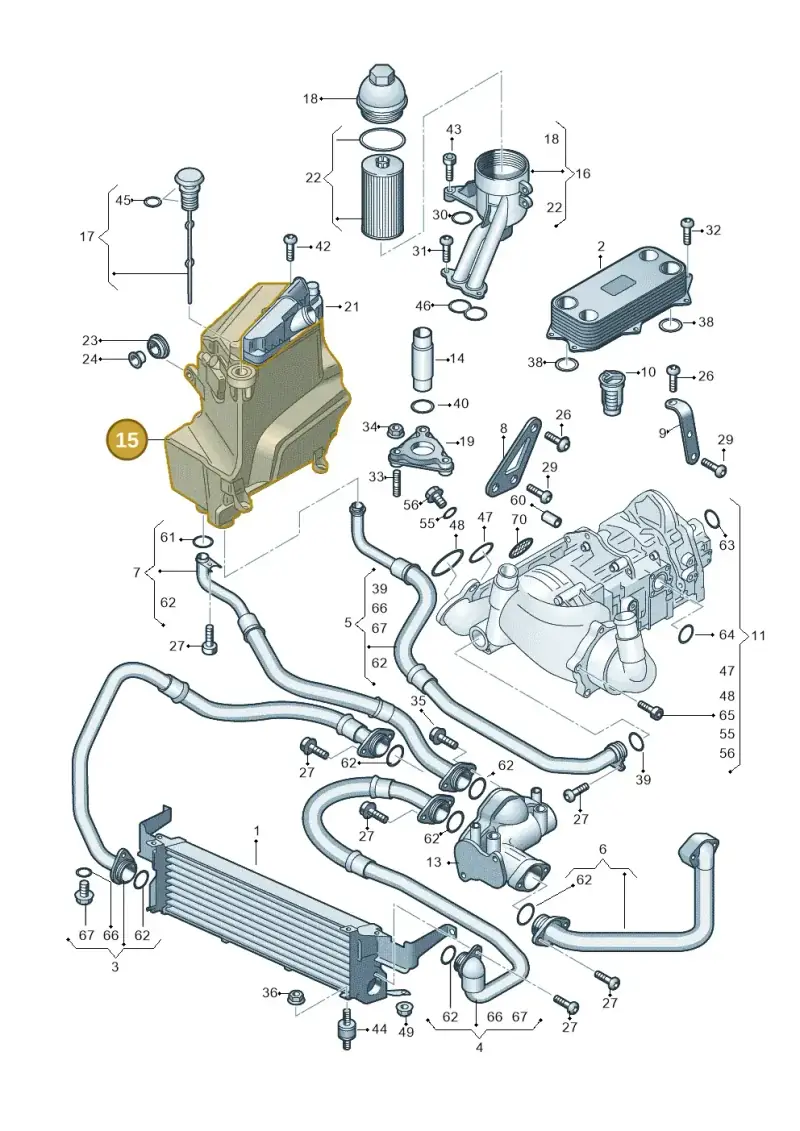 4F0115374F — Audi RS6 Avant qu.5.0 (2007-2010) diagram 641115000, position 15
