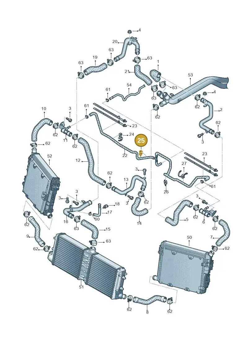 4F0121093 — Audi R8 qu. 5.2 (2012-2015) diagram 618121200, position 25