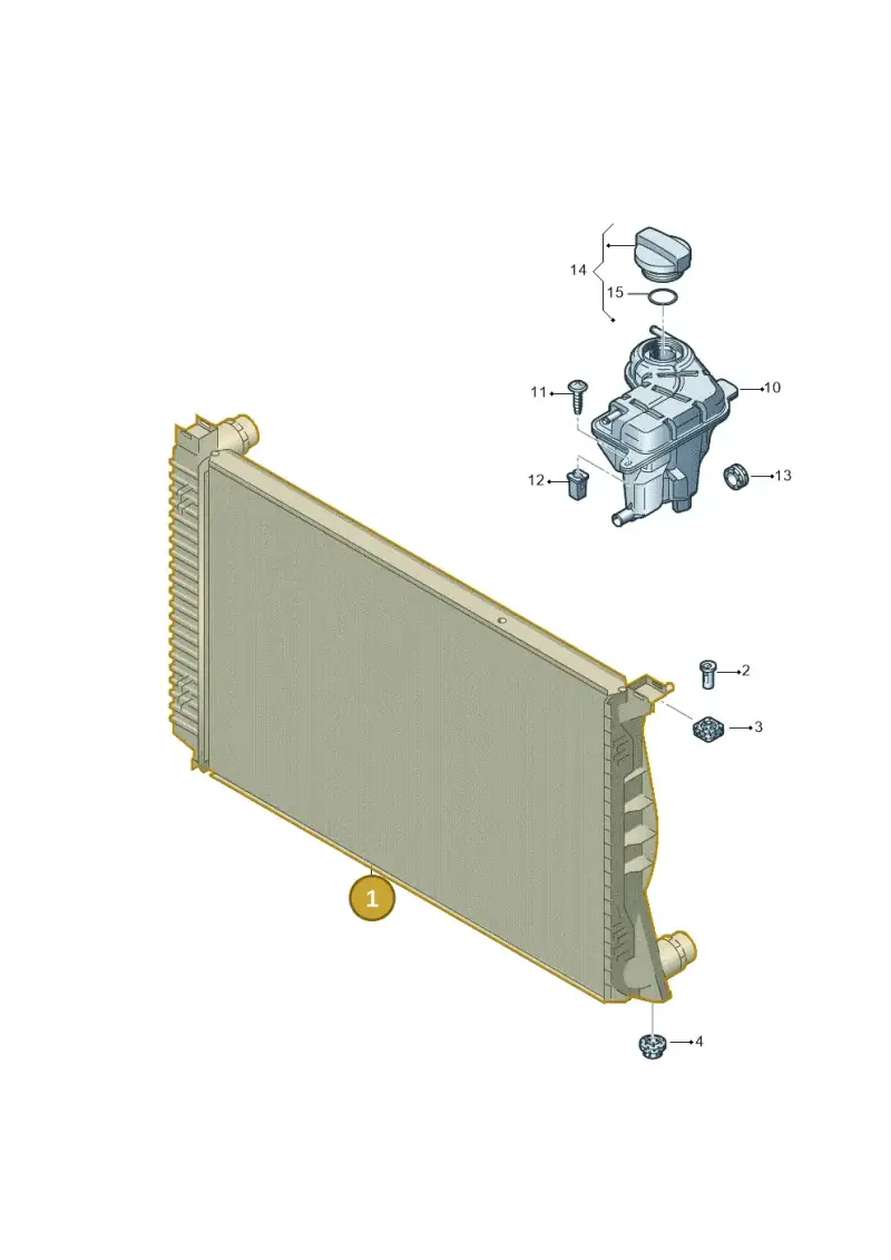 4F0121251N — Audi A6 2.7 TDI (2008-2011) diagram 448121700, position 1