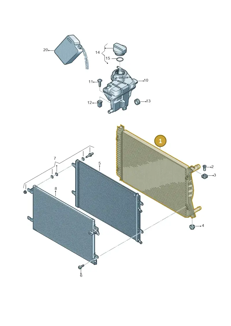 4F0121251T — Audi A6 2.7 TDI (2008-2011) diagram 648121710, position 1