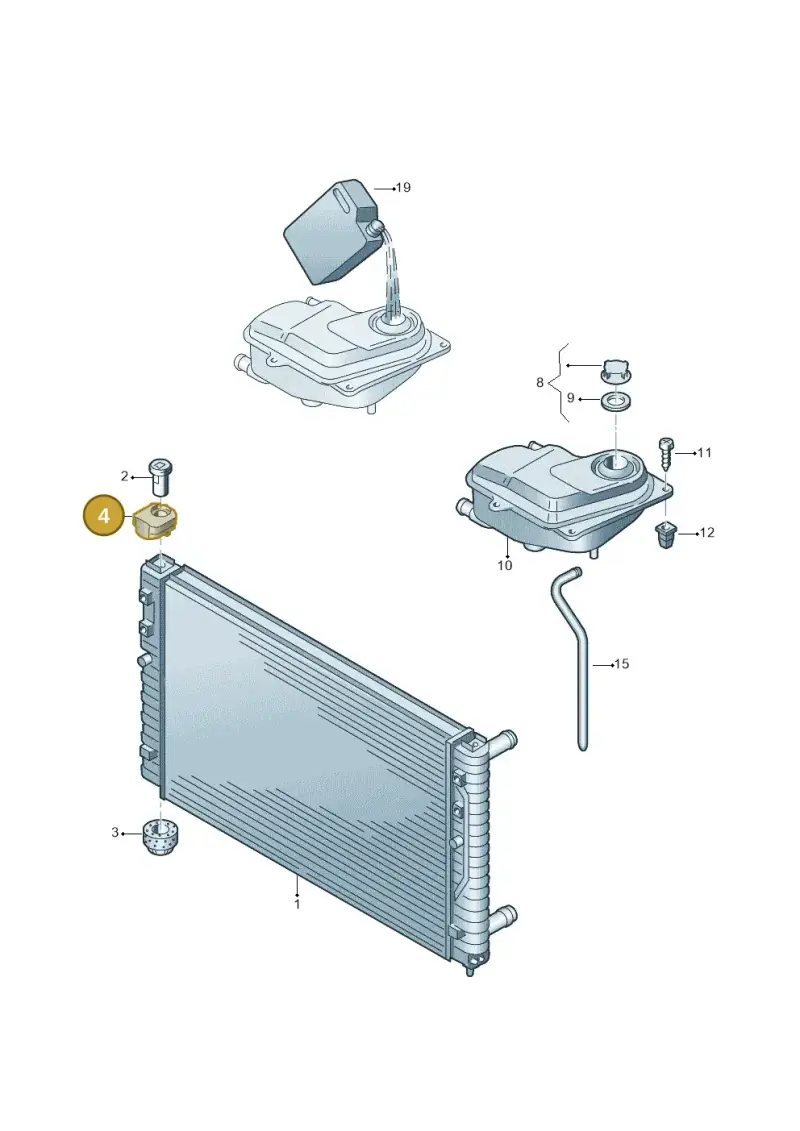 4F0121276 — Audi A6L           "CN"05> (2005-) diagram 195121700, position 4