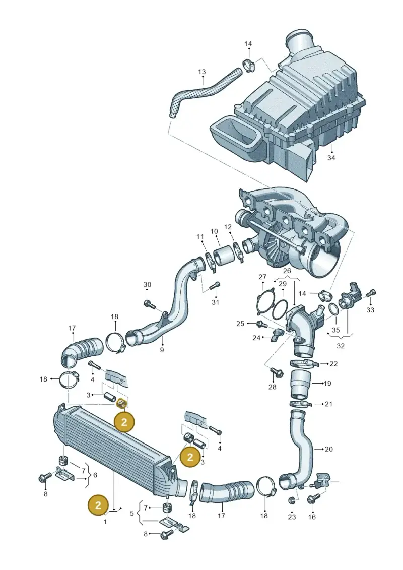 4F0129669E — Audi RS3 Sportback (2011-2012) diagram 676145800, position 2