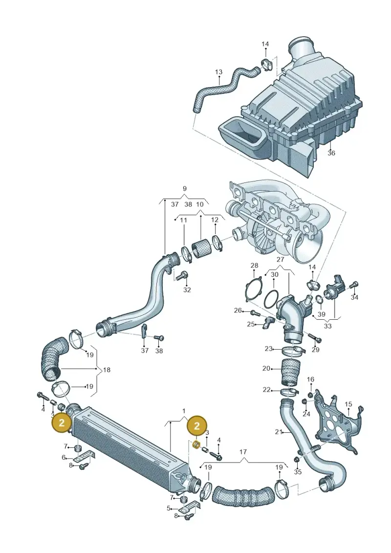 4F0129669F — Audi RS3 Sportback (2015-2016) diagram 858145800, position 2