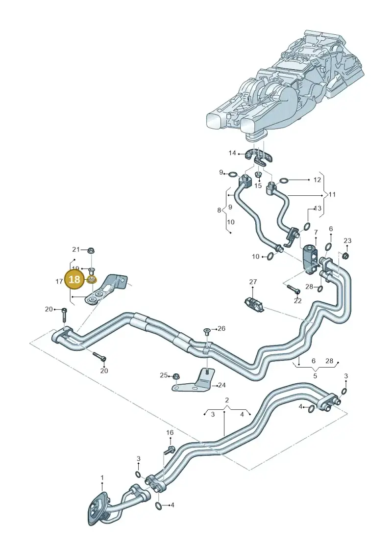 4F0129669 — Audi RS Q8 Quattro (2019-) diagram 859260900, position 18