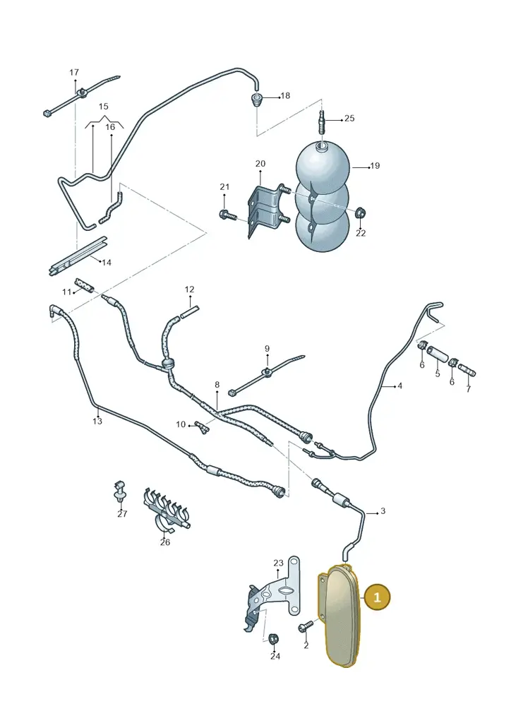 4F0131541A — Audi A6 2.7 TDI (2008-2011) diagram 448133870, position 1