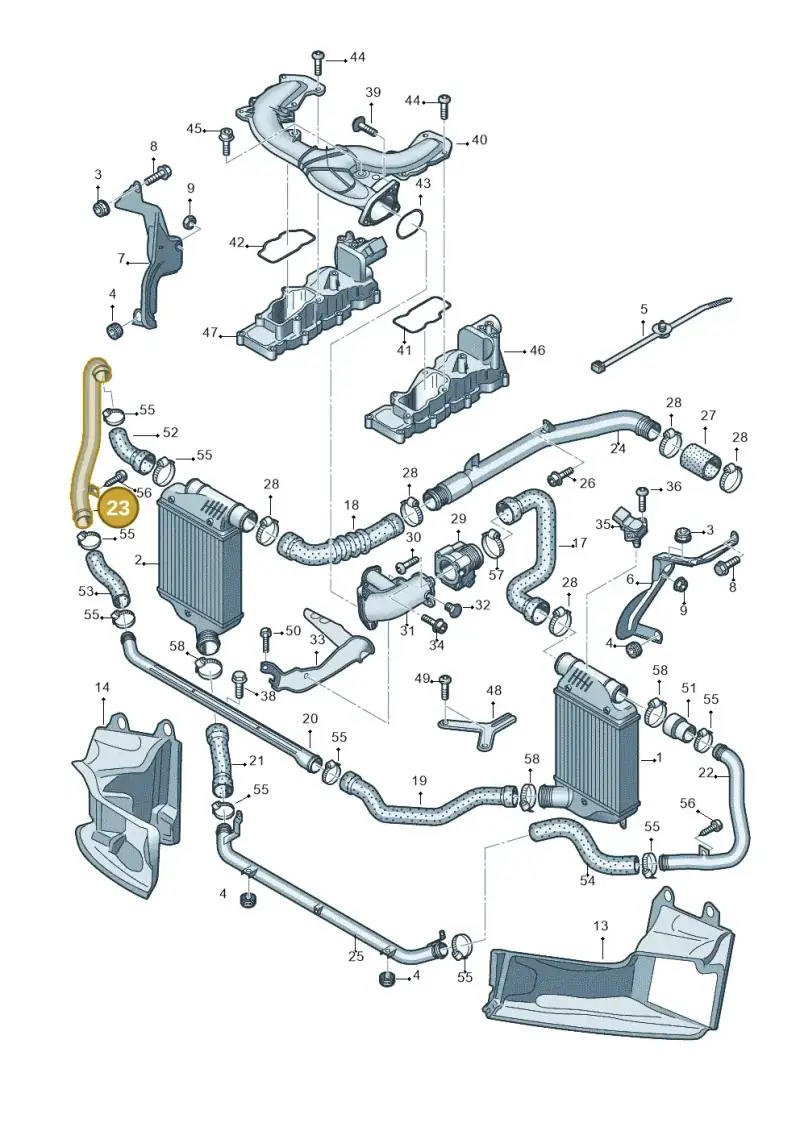 4F0145686C — Audi A6 2.7 TDI (2008-2011) diagram 448145450, position 23