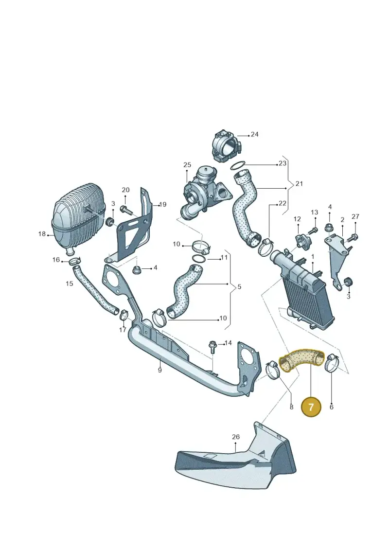4F0145709L — Audi A6 2.7 TDI (2008-2011) diagram 454145830, position 7