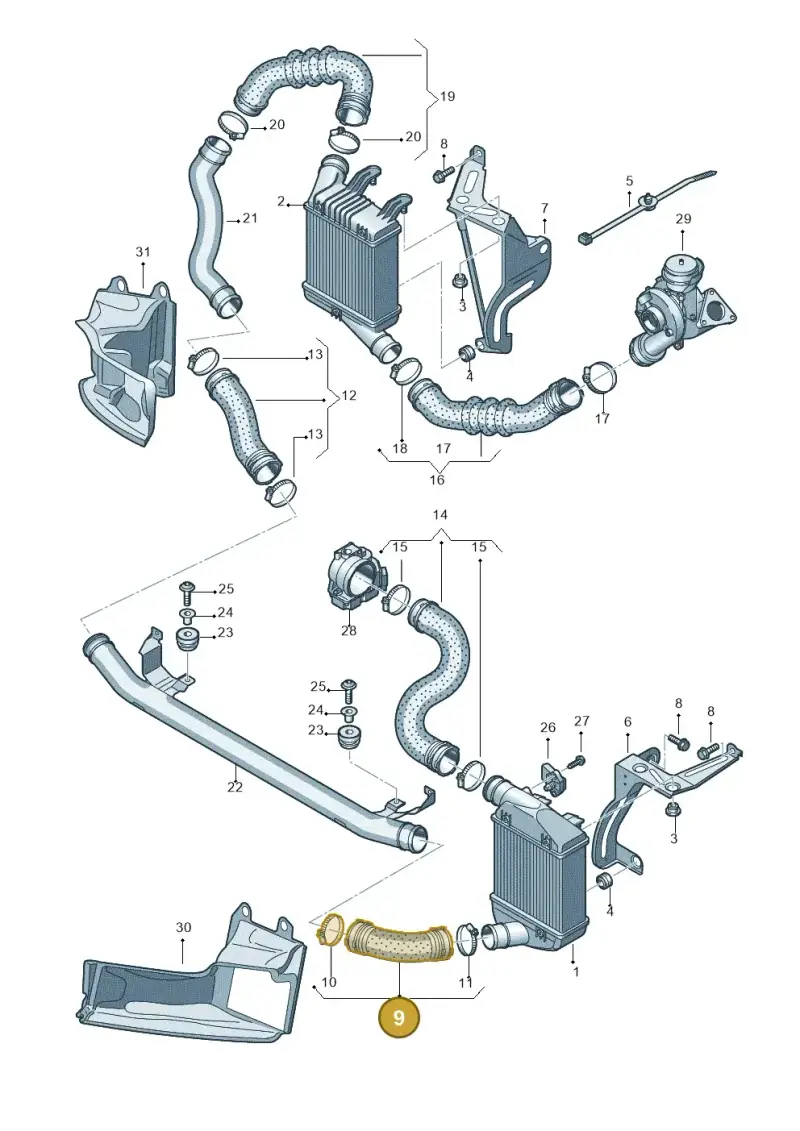 4F0145709L — Audi A6 2.7 TDI (2008-2011) diagram 648145600, position 9