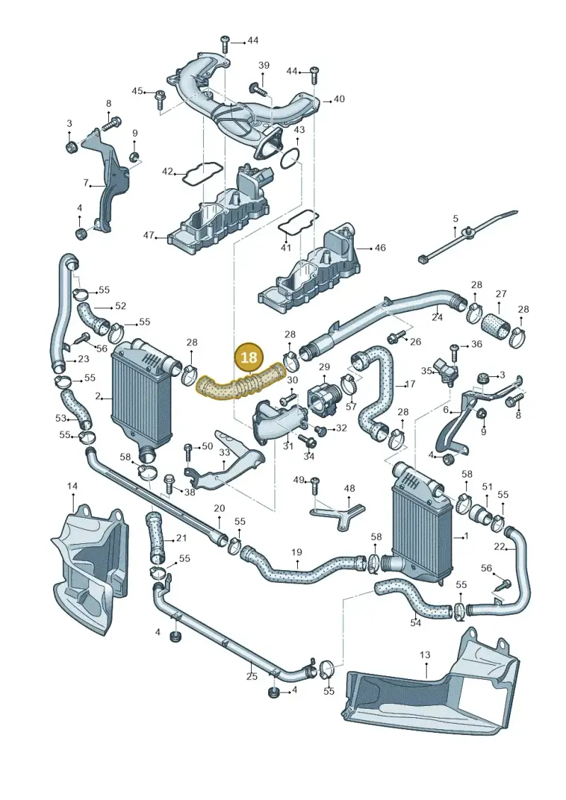 4F0145738F — Audi A6 2.7 TDI (2008-2011) diagram 448145450, position 18