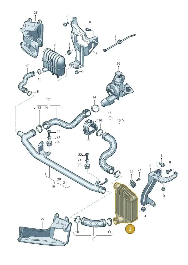 4F0145805AD — Audi A6 2.7 TDI (2008-2011) diagram 648145650, position 1
