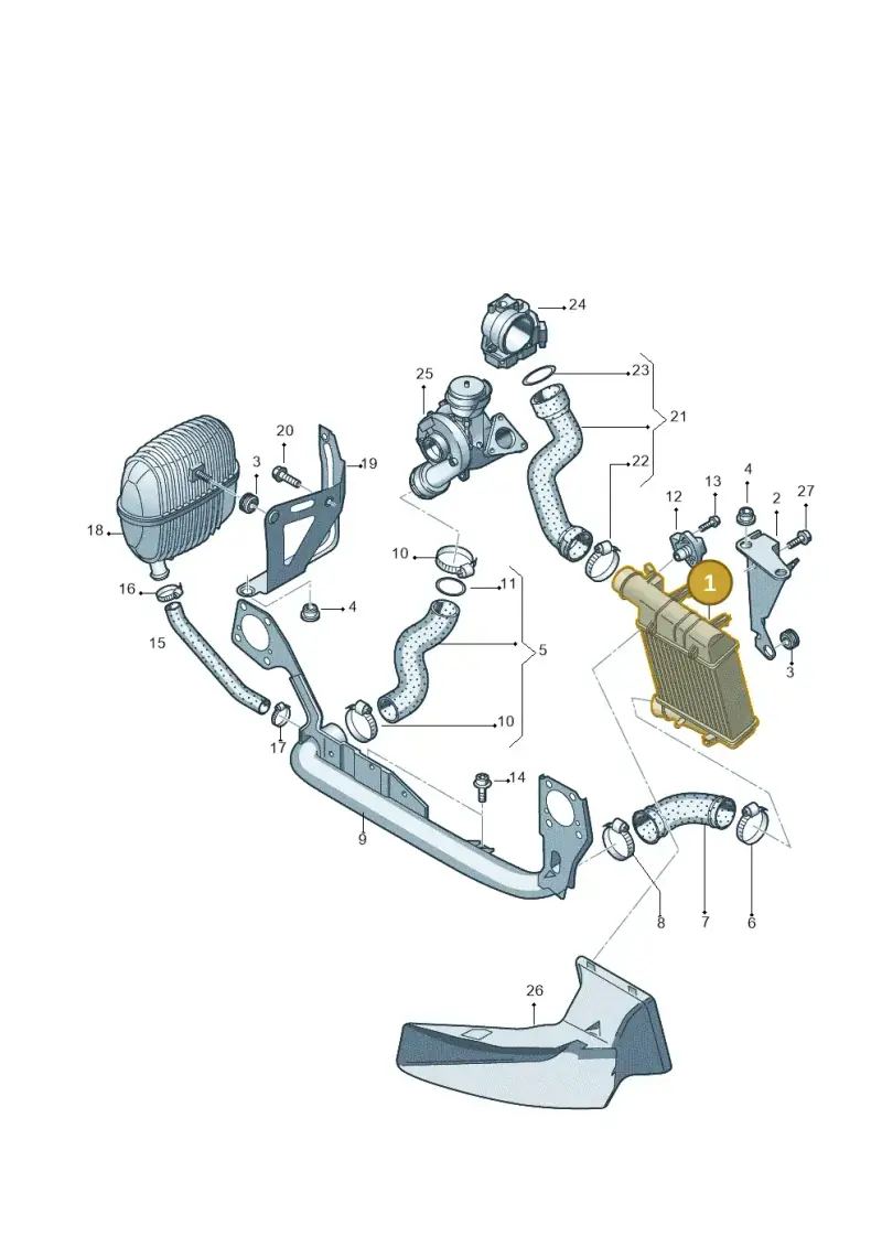 4F0145805AD — Audi A6 2.7 TDI (2008-2011) diagram 454145830, position 1