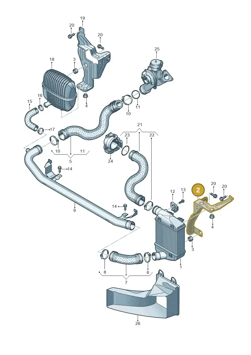 4F0145813F — Audi A6/S6/Avant/qu.   05> (2004-) diagram 448145350, position 2