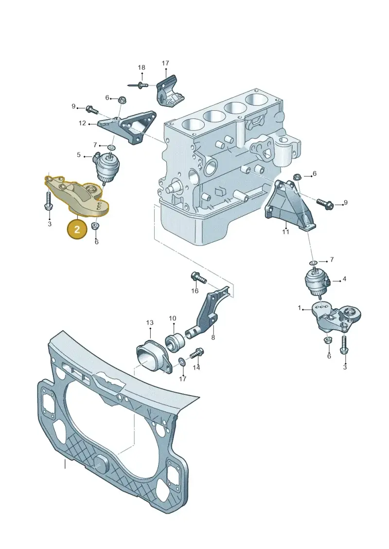 4F0199352N — Audi A6 2.7 TDI (2008-2011) diagram 448199000, position 2