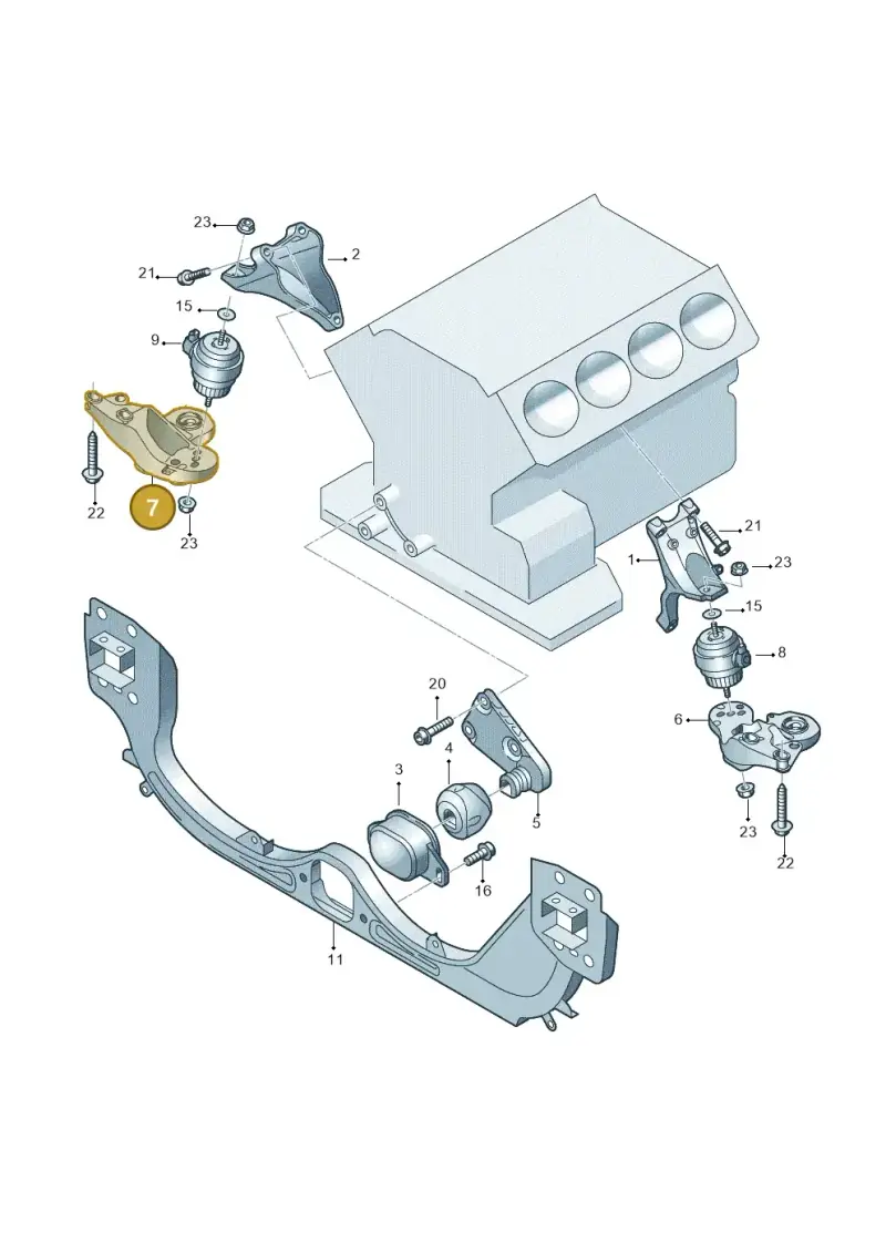 4F0199352N — Audi A6 QU.ALLROAD     07> (2006-) diagram 603199100, position 7