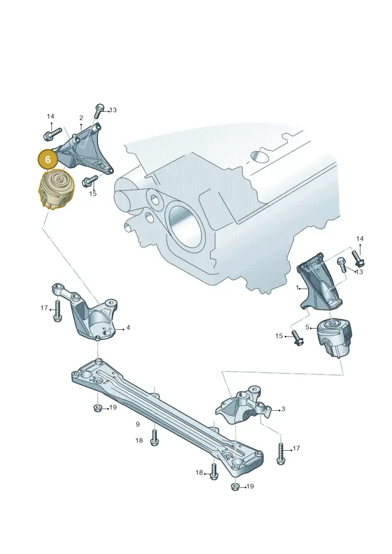 4F0199382BQ — Audi RS6 Avant qu.5.0 (2007-2010) diagram 448199700, position 6