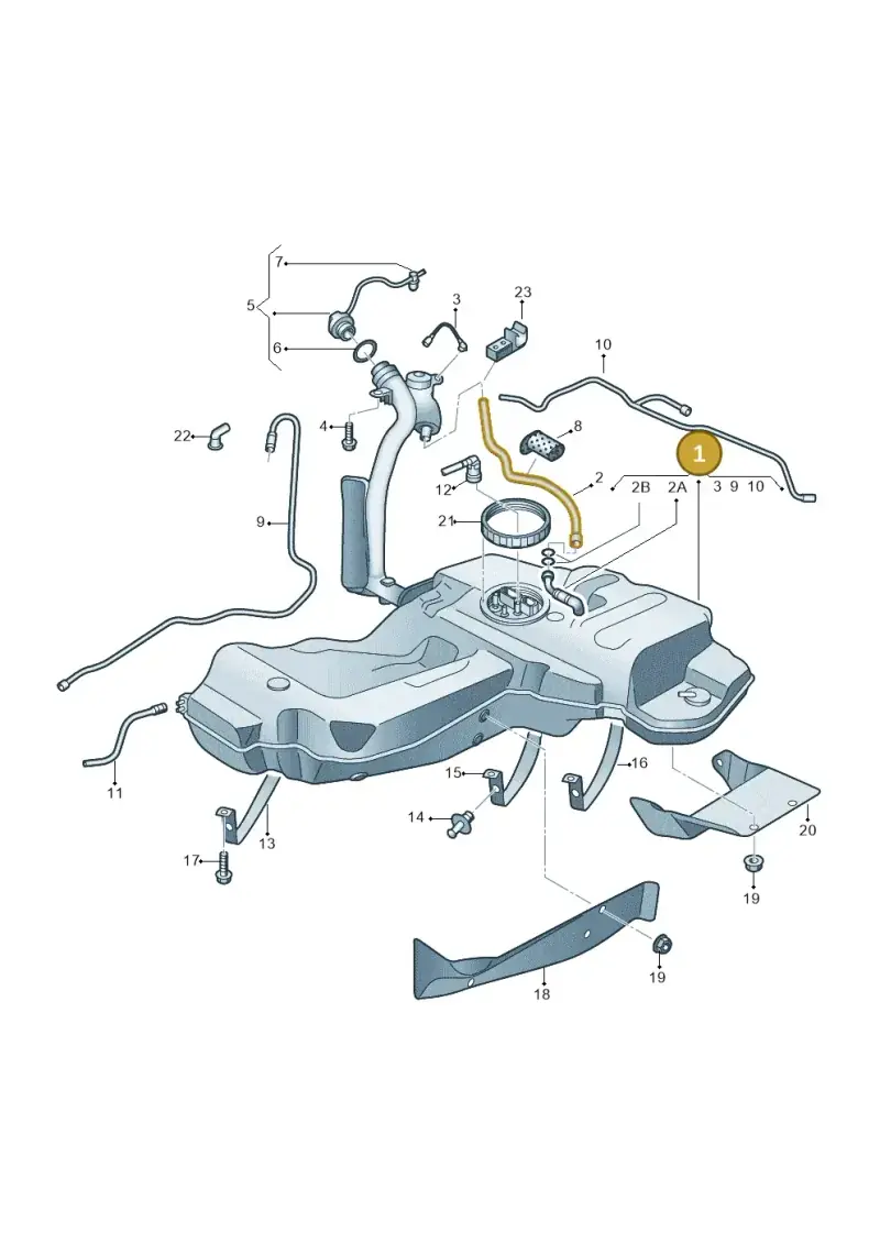 4F0201060BN — Audi A6 2.7 TDI (2008-2011) diagram 448201000, position 1